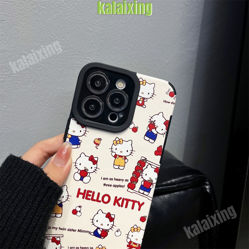 IPHONE Soft Case Hello Kitty Untuk Iphone11 12 13 14 Pro Max14 Plus Xs Max X XR 7 8 Plus Sarung Belakang Lembut