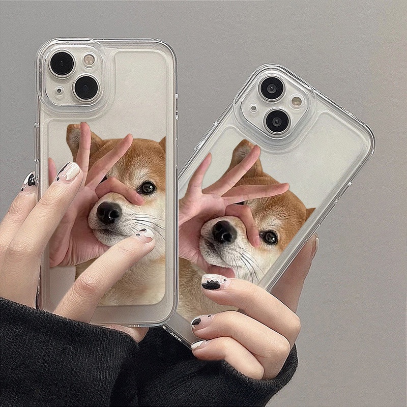 Casing Anjing Imut Yang Indah Untuk Vivo S12 S15 S6 S7 S9 S9E S10 5G S10 Pro X30 X30 Pro X50 X60 X70 X80 X27 V23 Pro V23E Iqoo 56 Neo5 Neo6 8 8 Pro Z6 U5 Akrilik Space TPU Cover Belakang