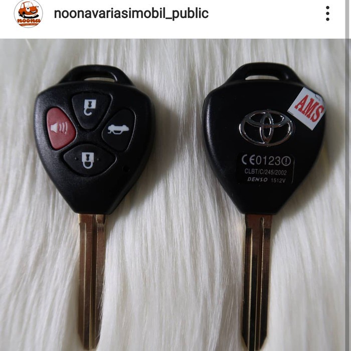 casing kunci remote toyota innova fortuner 4 tombol