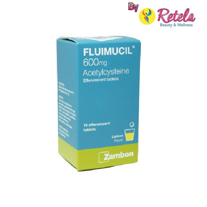 Fluimucil 600 mg 2 Tablet Effervescent