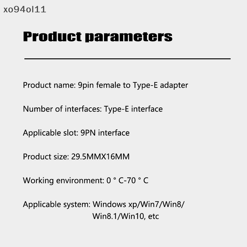 Header XO 9Pin Female Ke Type-E Adapter Motherboard 9-pin Extension Tipe-E Ke Key-A Converter Adapter OL