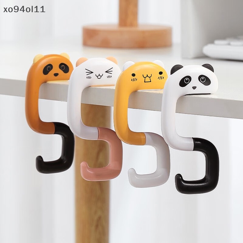 Xo Travel Portable Tas Plastik Lucu Animal Hook Untuk Gantung Hias Meja Dompet Tas Kait Dinding Gantungan Holder Handbag Hanger OL