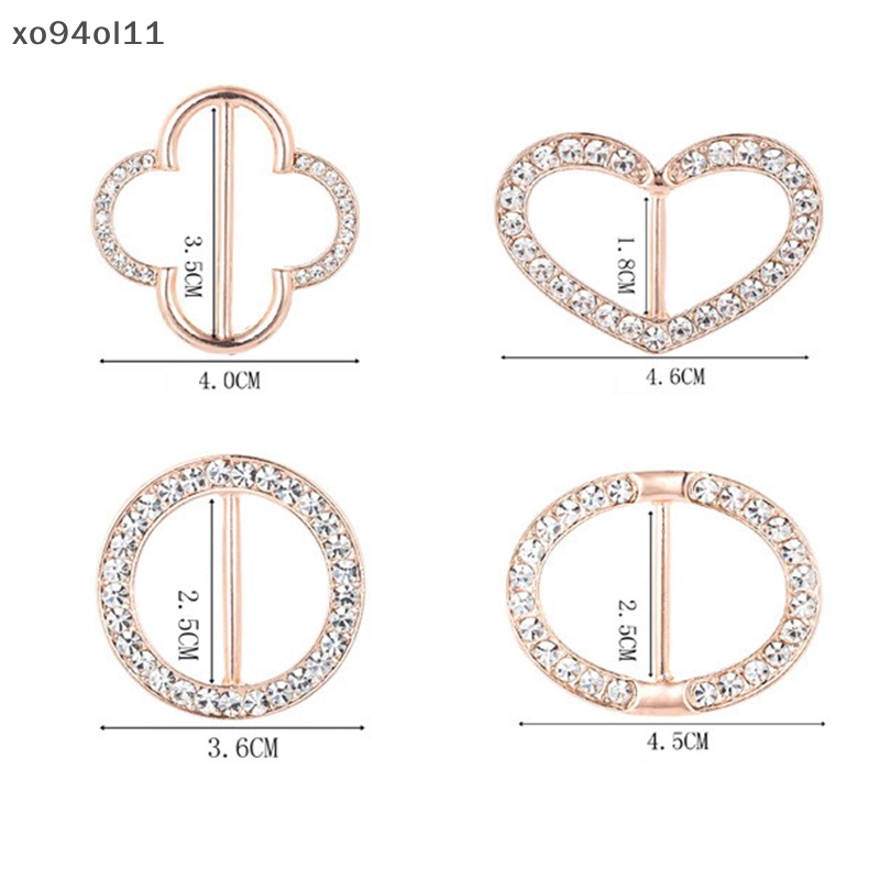 Xo Syal Gesper Tujuan Ganda al Perhiasan Fashion Berlian Imitasi Syal Klip Syal Elegan Gesper Pinggang Untuk Kaos Sweater Kemeja Sifon Syal Dan Aksesoris Pakaian OL