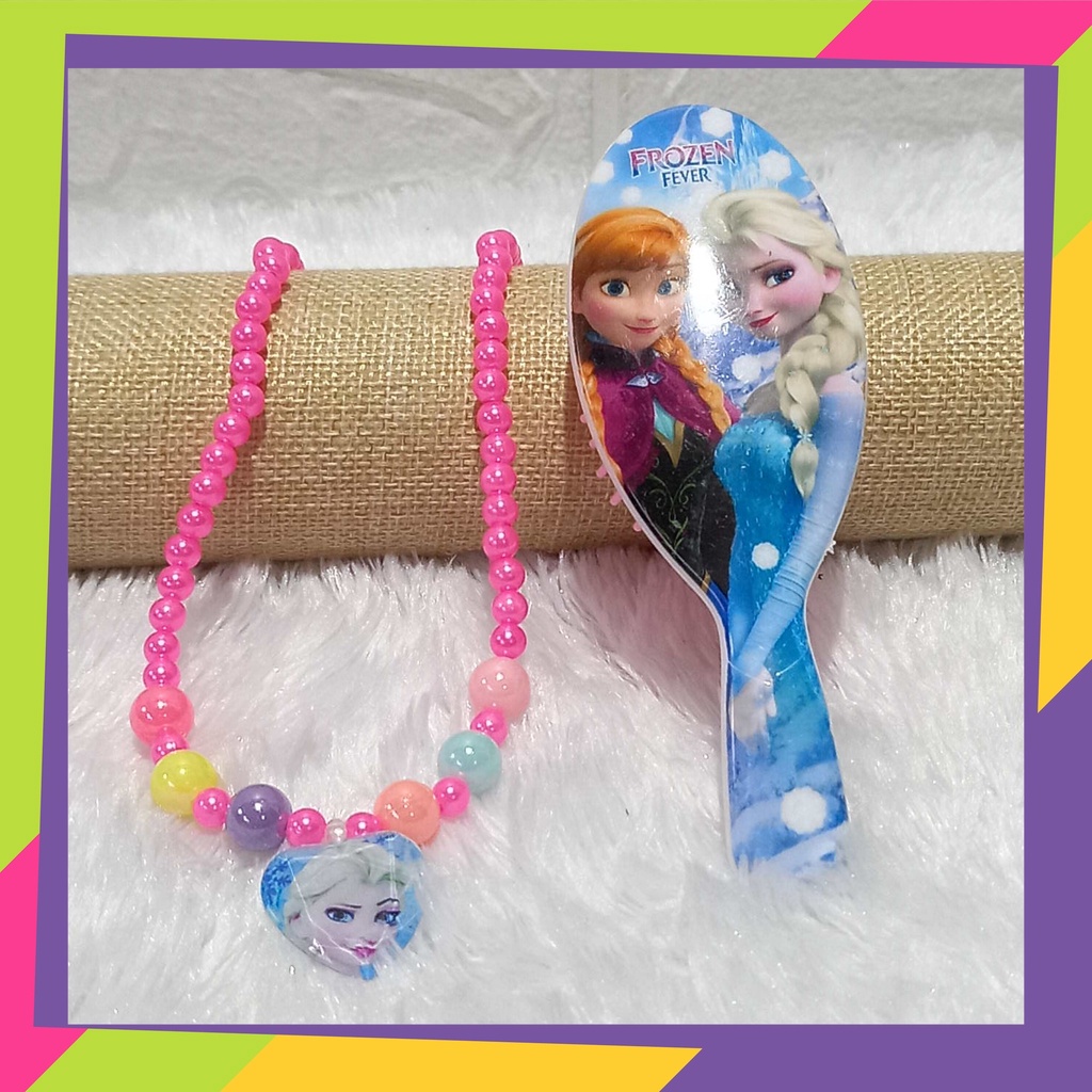 1214 / 1 set sisir kalung anak motif karakter