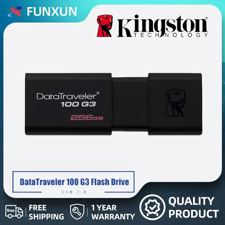 Flashdisk Kingston DT100G3 USB 3.0 |  Kapasitas 256GB Flash Drive