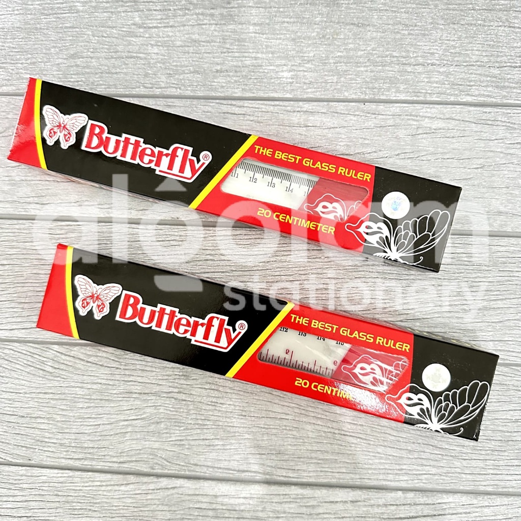 

12 PCS Penggaris Butterfly 20 Cm
