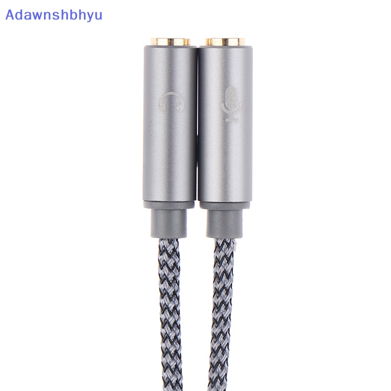 Adhyu Adaptor Earphone Splitter Headphone 3.5mm 1jack Male to 2female Mic Y Splitter ID