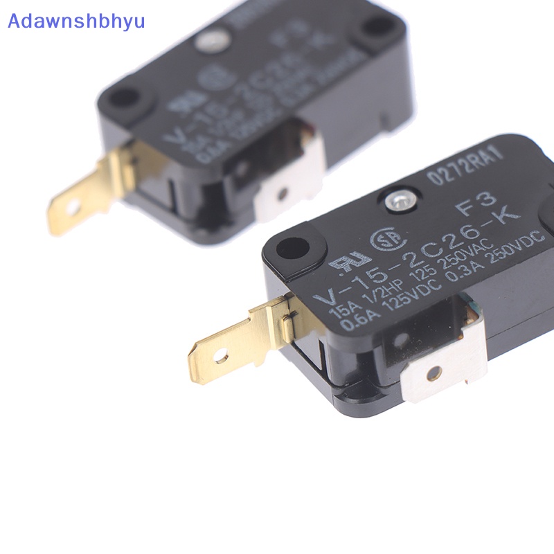 Adhyu 1PCS Saklar Mikro Besar Baru V-15-2C26-K (F3) 2-Pin Biasa Tertutup Tipe ID