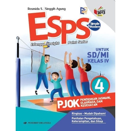 [AJ] BUKU ESPS PENJAS PJOK PENDIDIKAN JASMANI ORKES SD /MI KELAS 4 K13N