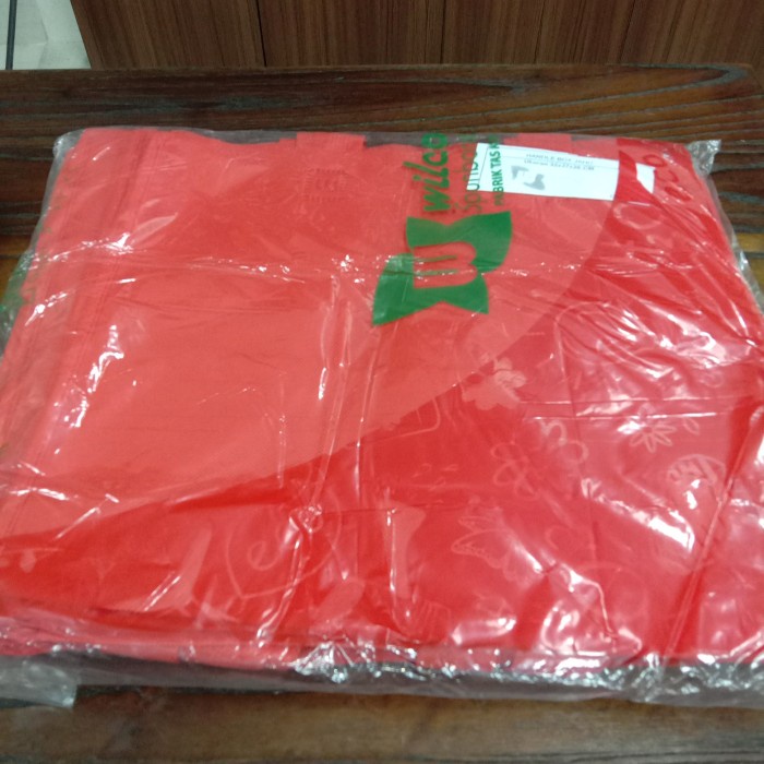 

Promo Terlaris Tas Spunbond Handle Box 32 x 27 x 26 Merah / Krem - Merah