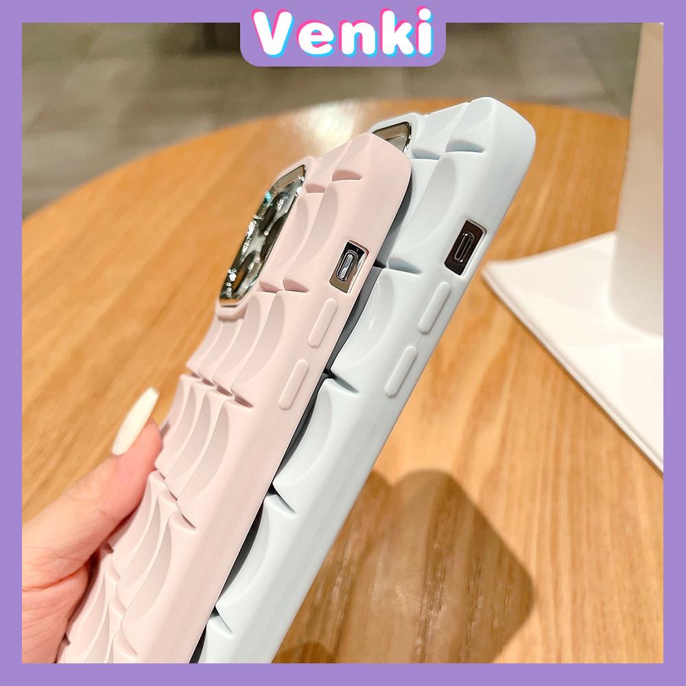 VENKI - Untuk iPhone 11 Case Laser Reflektif Bening Phone Case TPU Soft Shell Airbag Sederhana Multicolor Tahan Guncangan Kompatibel dengan iPhone 13 Pro max 12 Pro Max 11 xr xs max 7 8Plus