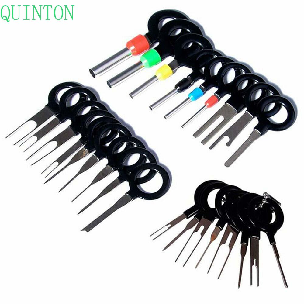 Quinton Alat Pencabut Terminal Kabel Listrik 18 /21 /26 /36 /38 /41Pcs Terminal Puller Plug Extractor Kit Pemetik Jarum Alat Perbaikan Tangan Mobil