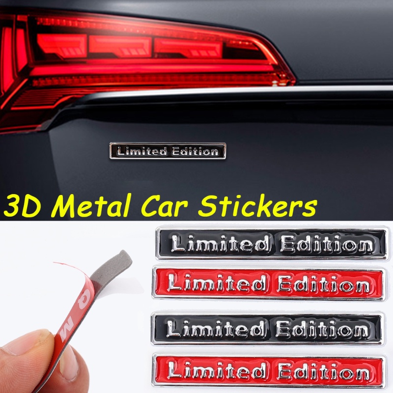 3d Logam DIY Huruf Body Mobil Self Adhesive Decals/ Kualitas Tinggi Tahan Air Tahan Aus Stiker Otomatis Dekorasi Aksesoris