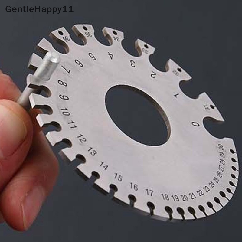 Gentlehappy 0-36 Bulat AWG SWG Kawat Pengukur Ketebalan Penggaris Gauge Diameter Stainless Steel Measurer Tool id