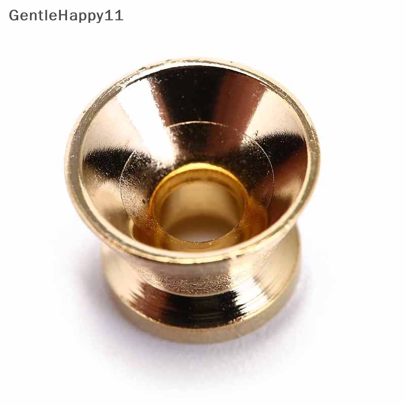 Gentlehappy 4pcs Tombol Tali Gitar bass screw lock pins Pasak pads strap lock Tali Kunci id