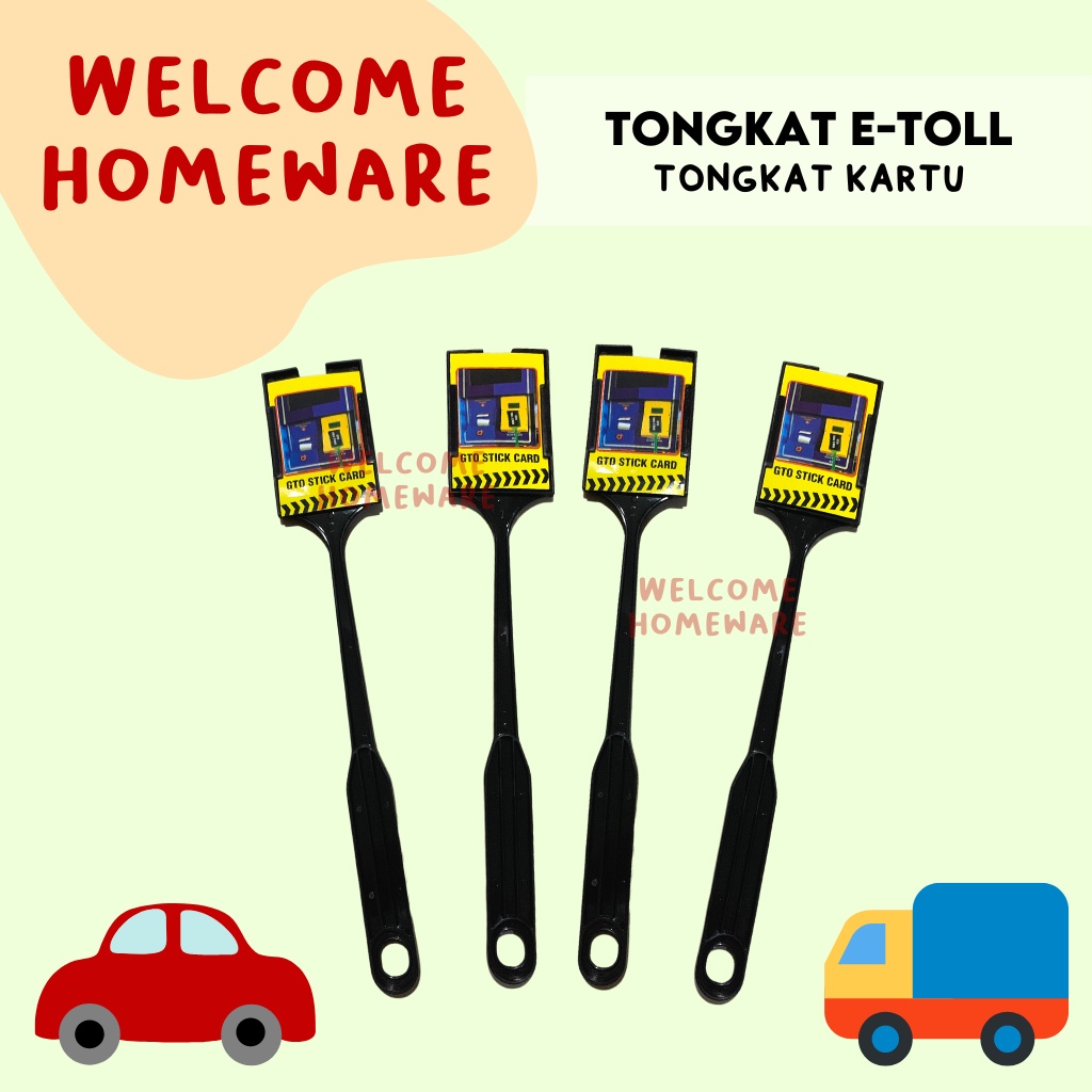 Tongkat E-toll Kartu Mobil Etoll Kartu Gerbang E Toll Plastik Panjang