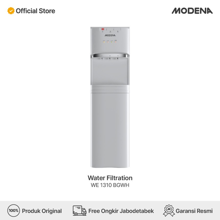 MODENA Dispenser Air Galon Bawah Dual Filtration WE 1310 BGWH / WE1310BGWH