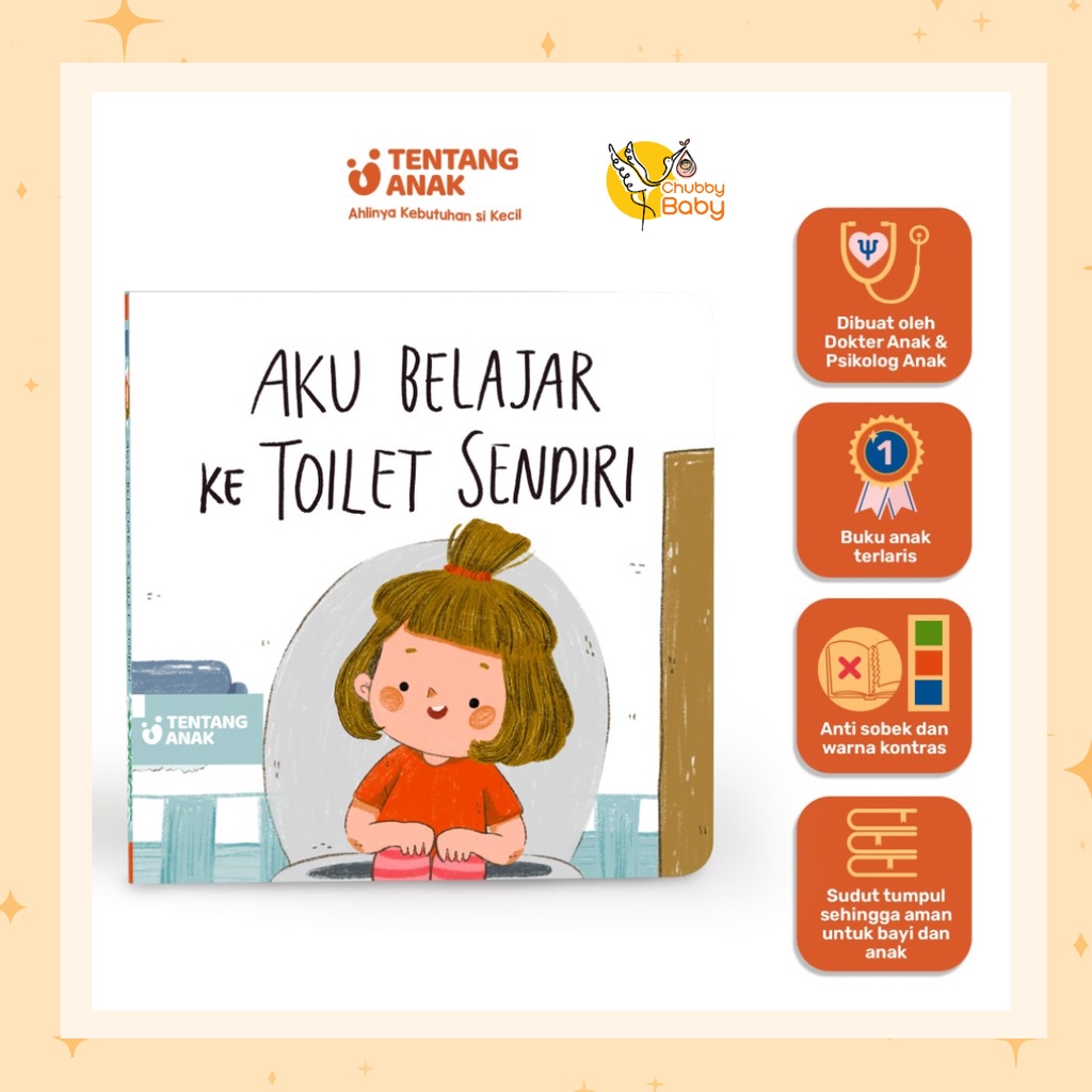 Tentang Anak - Board Book Aku Belajar Ke Toilet Sendiri | Buku Cerita Gambar