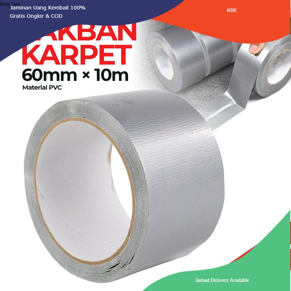 

Alat Perekat NiceLiving Lakban Karpet Super Sticky Cloth Floor Duct Tape 10 Meter 60 mm - NL20 - Silver Viral