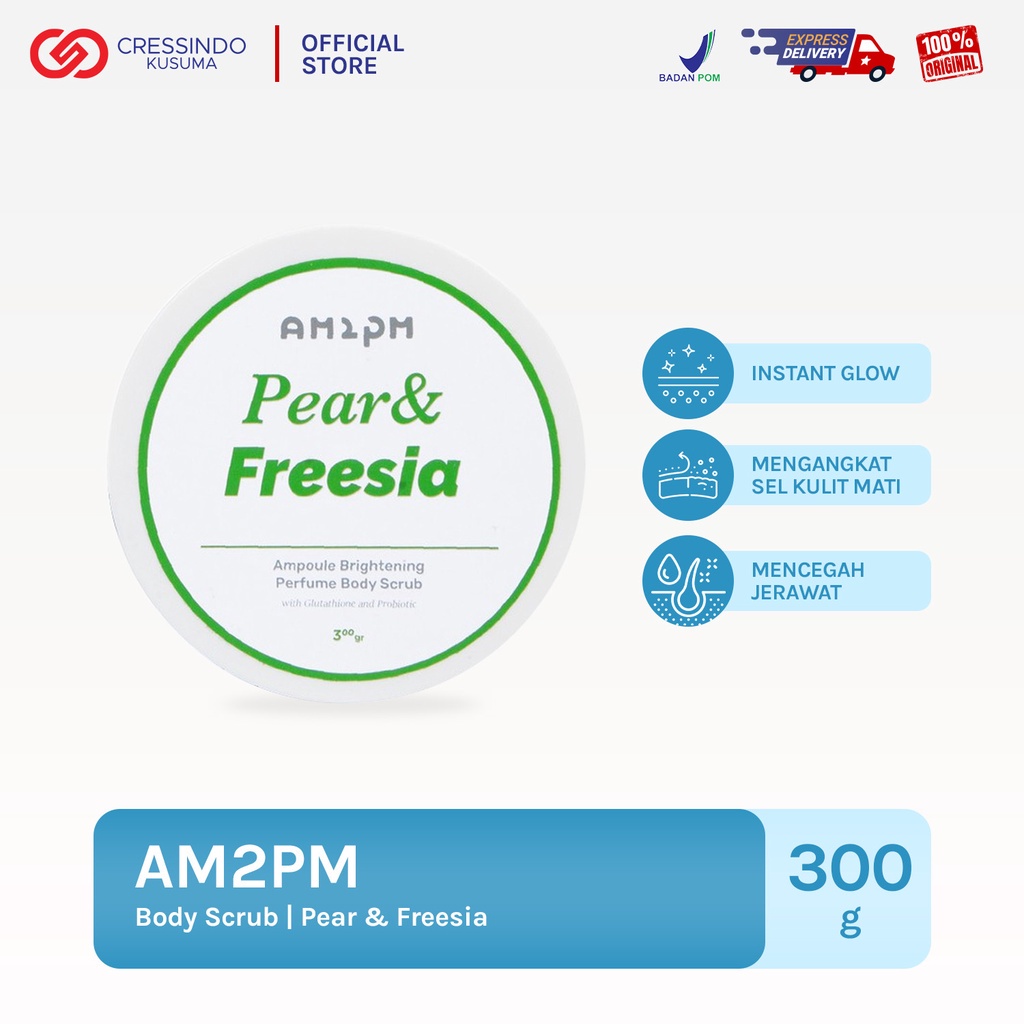 AM2PM Lulur mandi Pear &amp; Freesia 300gr