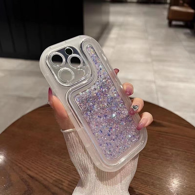 IPHONE Glow Silicone Cover Untuk Iphone14 13 12 11 Pro X XS Max XR 7 8 14 Plus Transparan Pelindung Flash Gradasi Soft Case