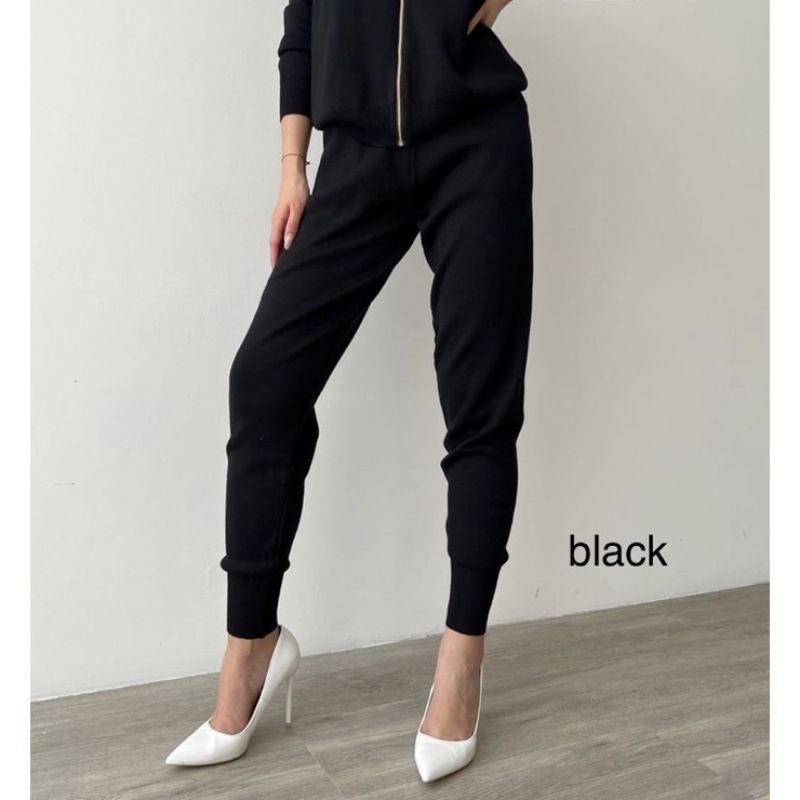 (J95) Knit jogger harem pants / celana panjang