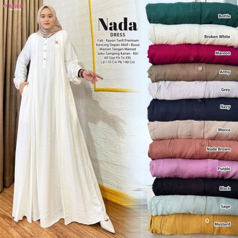 NADA DRESS ORI ALILA | Rayon Twill Premium