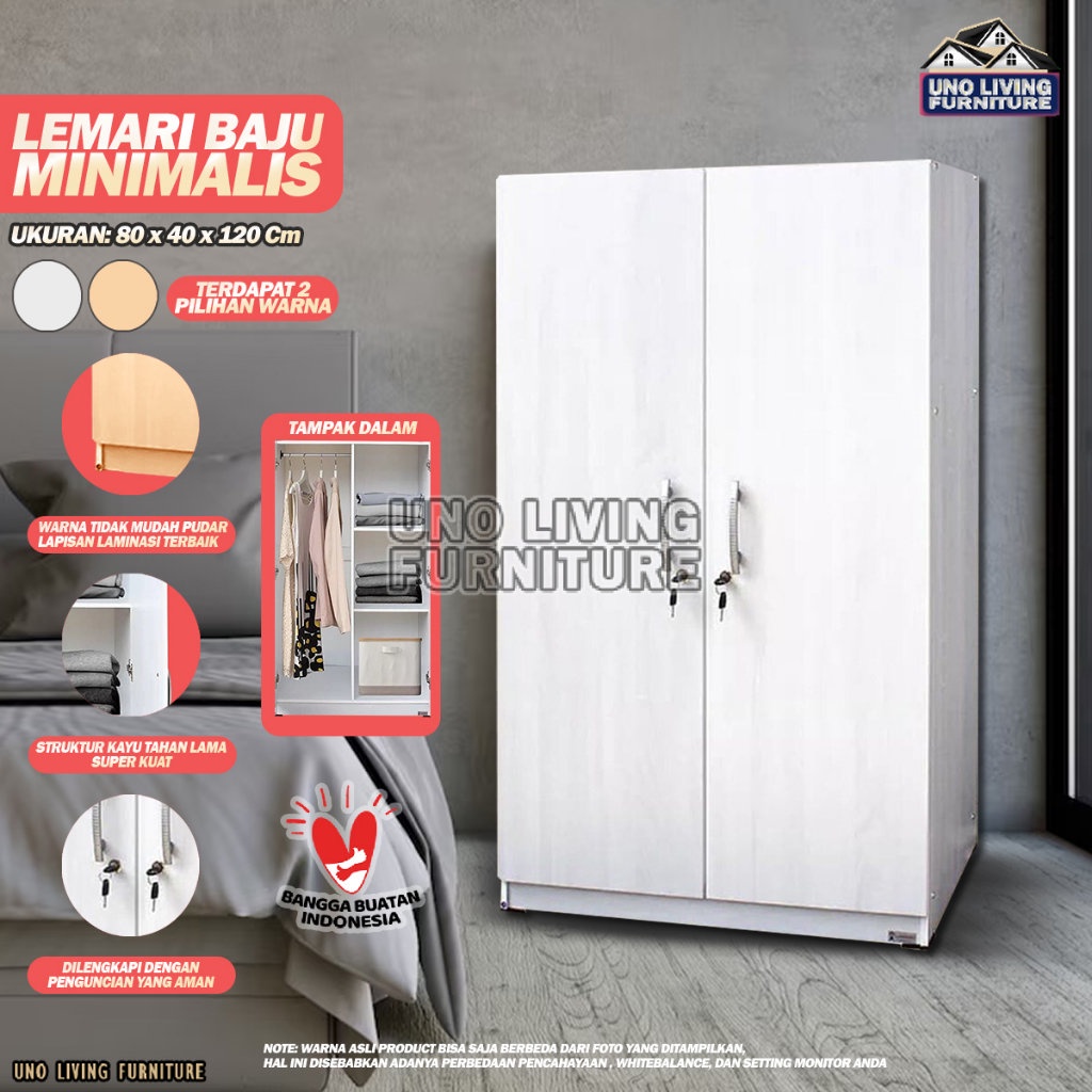 LEMARI PAKAIAN KAYU BABY LOCKER MINIMALIS BL05 LEMARI GANTUNGAN LEMARI KAYU MINIMALIS LEMARI PAKAIAN MINIMALIS