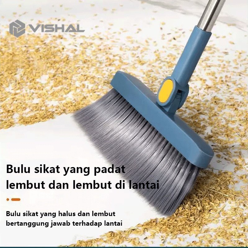 VISHAL Set Sapu Pengki Lipat Alat Pembersih / Sapu Pengki Set VS-901