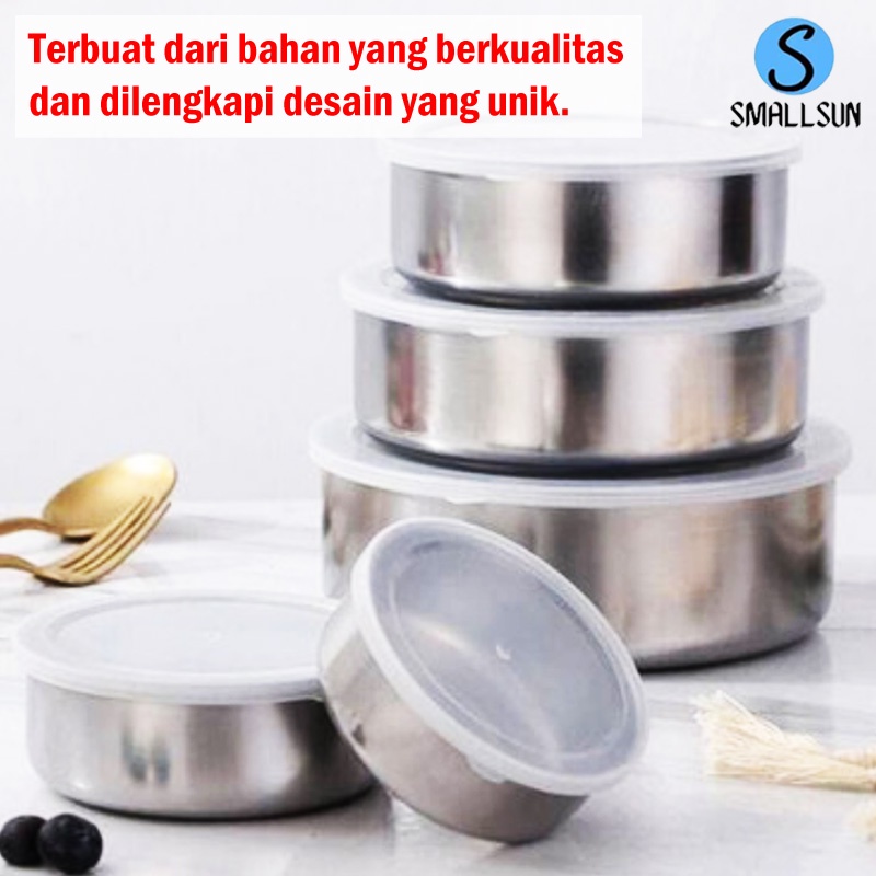 (SS) Rantang Susun Stainelss 5 Susun Fresh Box Serbaguna Tempat Makanan Bahan Awet