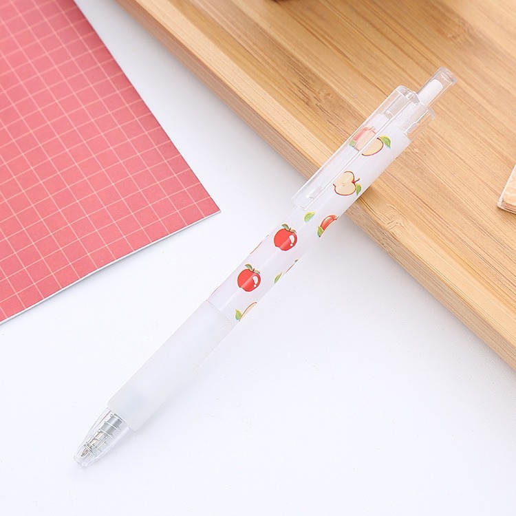 4pcs Pena Pulpen Pen Gel Cetek Cetekan Motif Buah Buahan OSM-ST0364