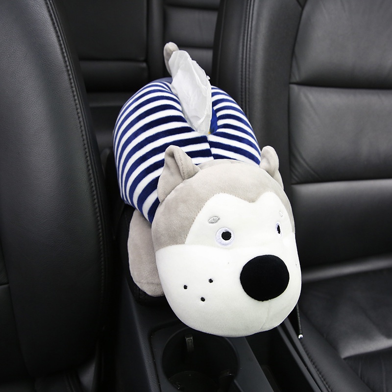 Tas tissue Kotak Sandaran Tangan Kartun Mobil, car cute Husky tissue box