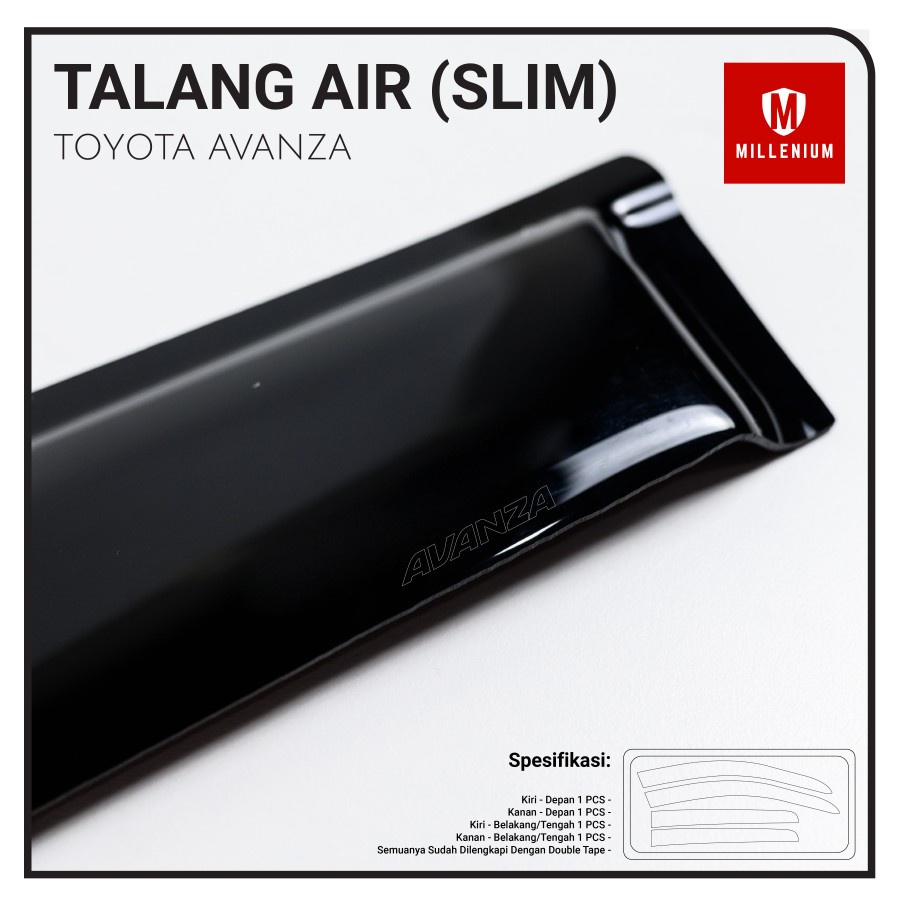 TALANG AIR PINTU MOBIL TOYOTA AVANZA LAMA 2004 - 2011 MODEL SLIM