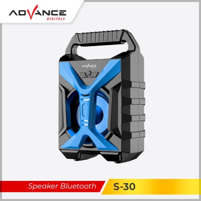 ADVANCE S30 S-30 Speaker Bluetooth Portable Kotak Musik Super BASS Resmi