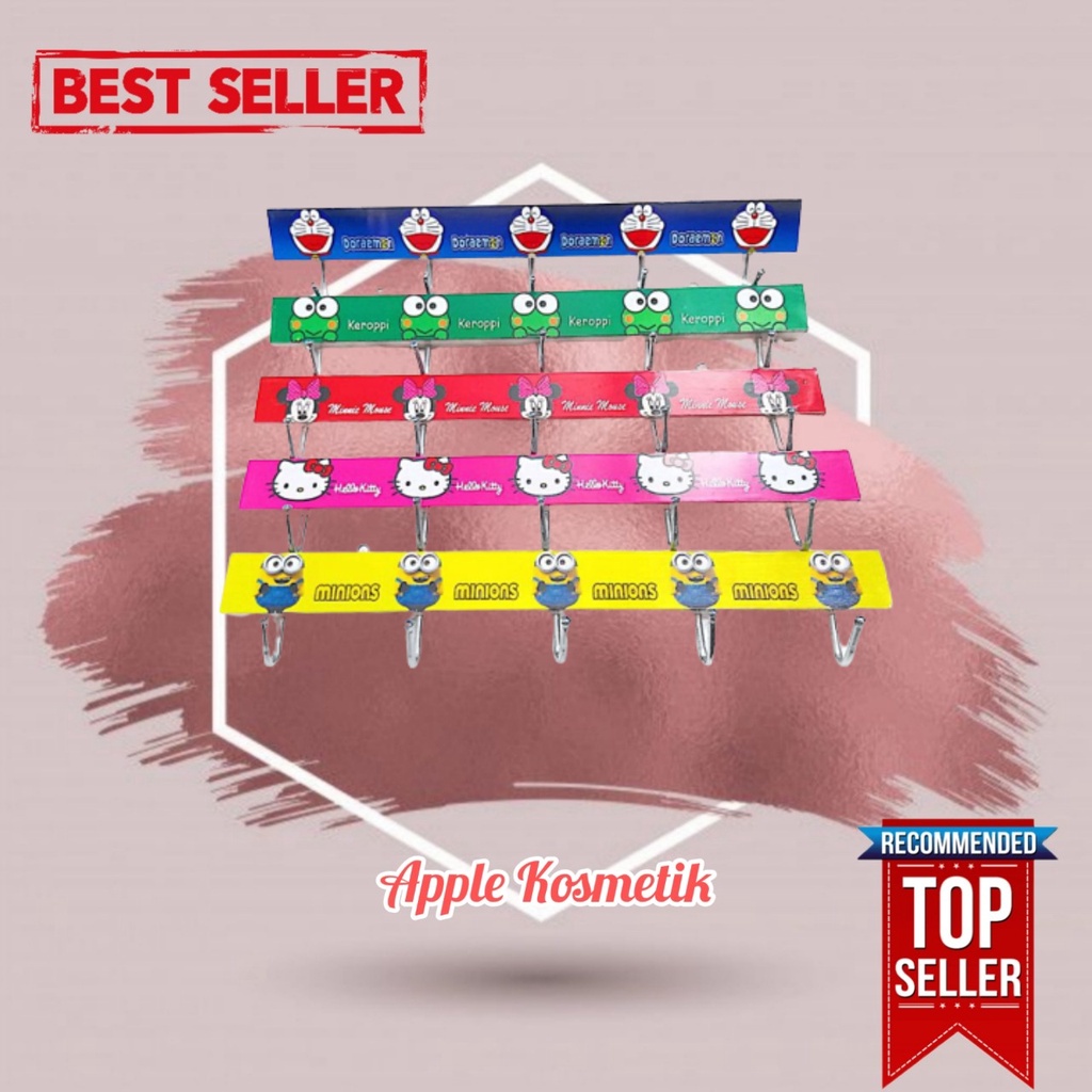 Gantungan Penyangkut Baju Karakter / Gantungan Baju Dinding - APPLE KOSMETIK