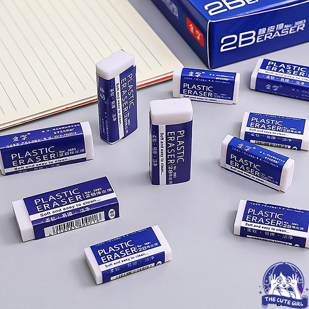 

1Pc Penghapus Pensil 2B Warna Putih Untuk Perlengkapan Sekolah - Stazionario