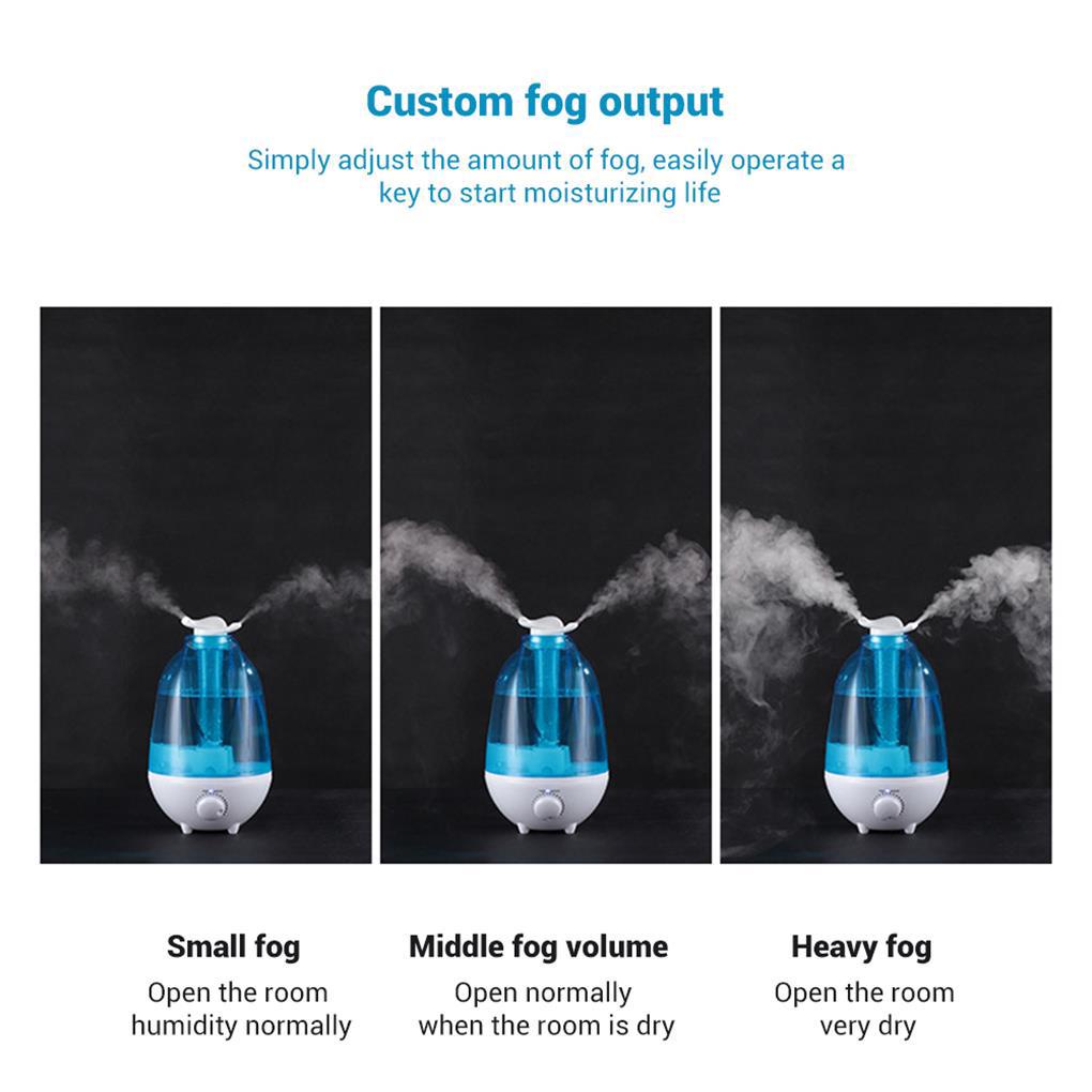 4l Ultrasonic Air Humidifier Desktop Double Spray Aroma Pelembab Penjernih Udara Dengan Lampu LED Humidifier Untuk Rumah Diffuser Mist
