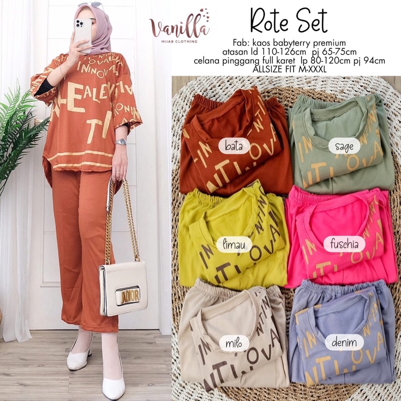 ROTE SET ORI VANILLA | Kaos Babyterry