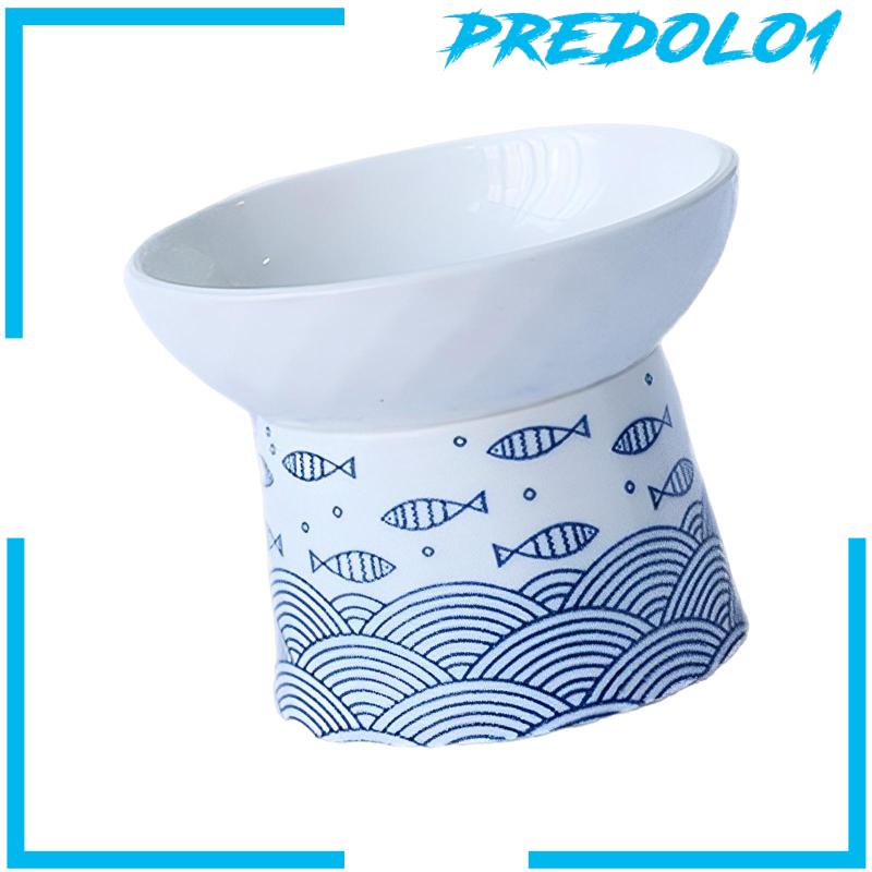 [Predolo1] Elevated Bowl Anti Slip Perlengkapan Hewan Peliharaan Kucing Anjing Mangkuk Untuk Anjing Kecil Kucing Kitten