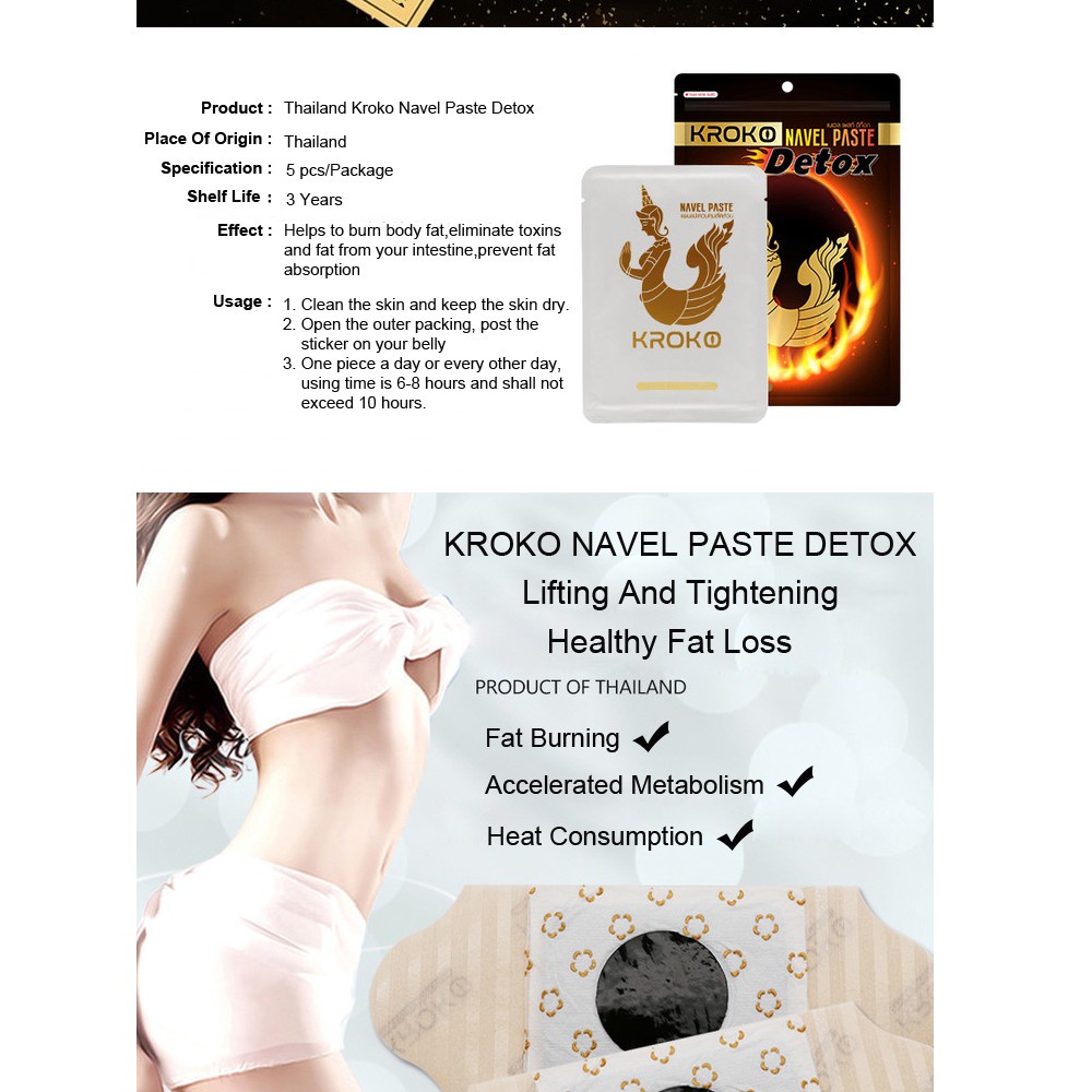 KROKO NAVEL PASTE BELLY PATCH PENGECIL PERUT DETOX