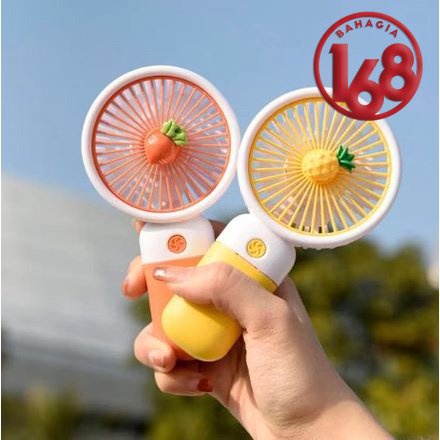 Kipas Angin Genggam Mini Portable Motif Buah / Kipas Angin Buah Cute Fan USB Charge