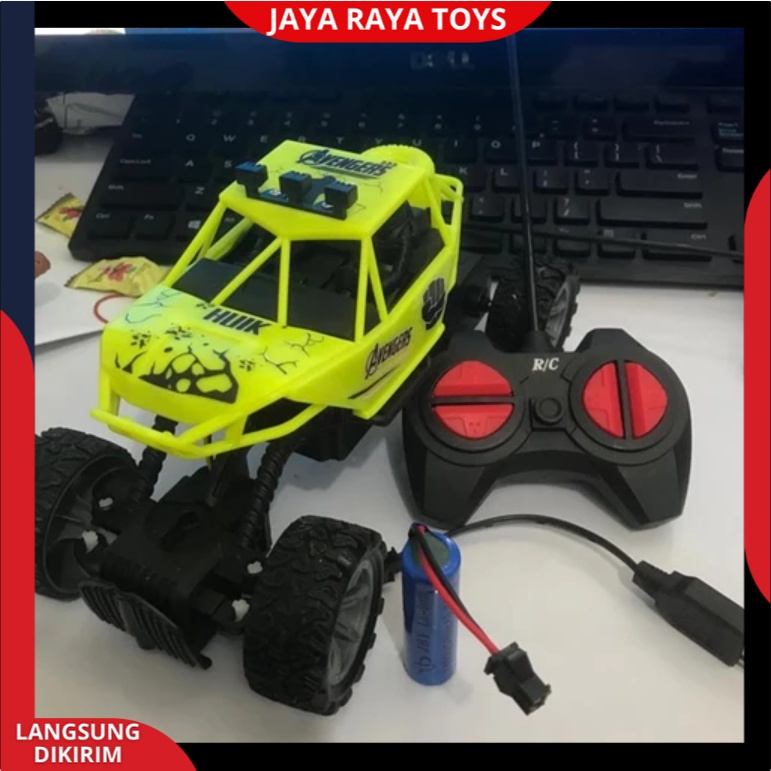 PROMO RC Remote Control Mobil ROCK CLIMBER CRAWLER OFFROAD x cross Boost Monster Berlampu Baterai CAS