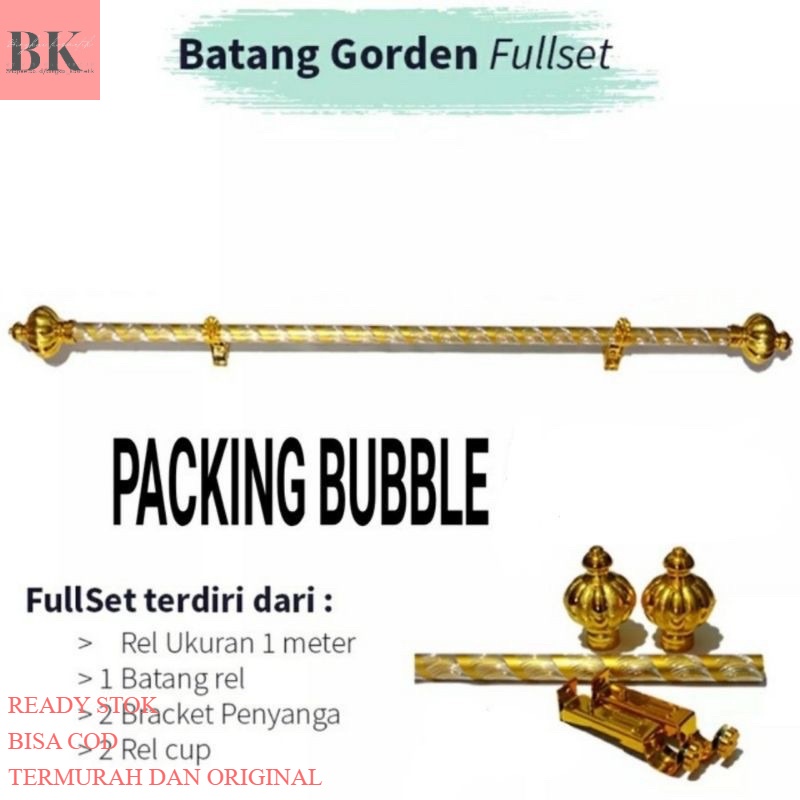 (COD) (FULL SET) Produk Terlaris BESI / BATANG GORDEN | ROLLET GORDEN | BATANG GORDEN MURAH  BATANG 