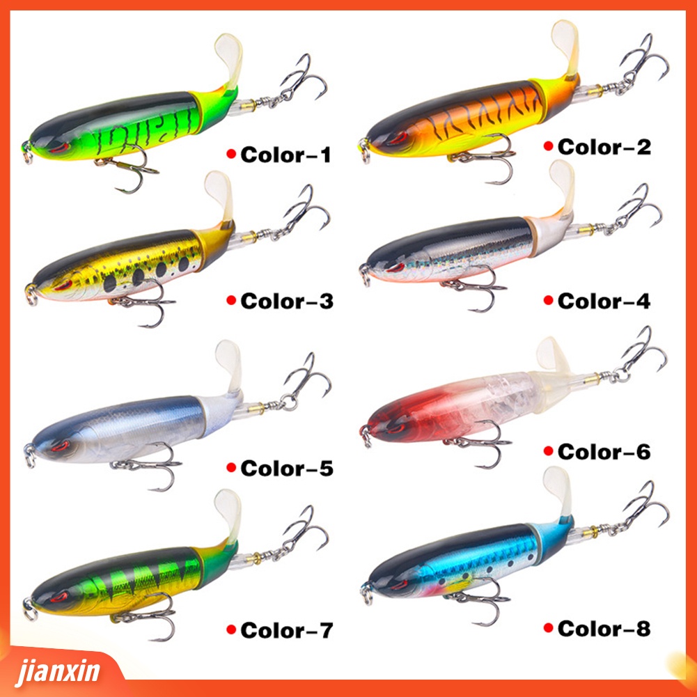 (In Stock) 10cm Outdoor Rotating Tail Floating Hard Umpan Pancing Lures Tackle Kait Tajam