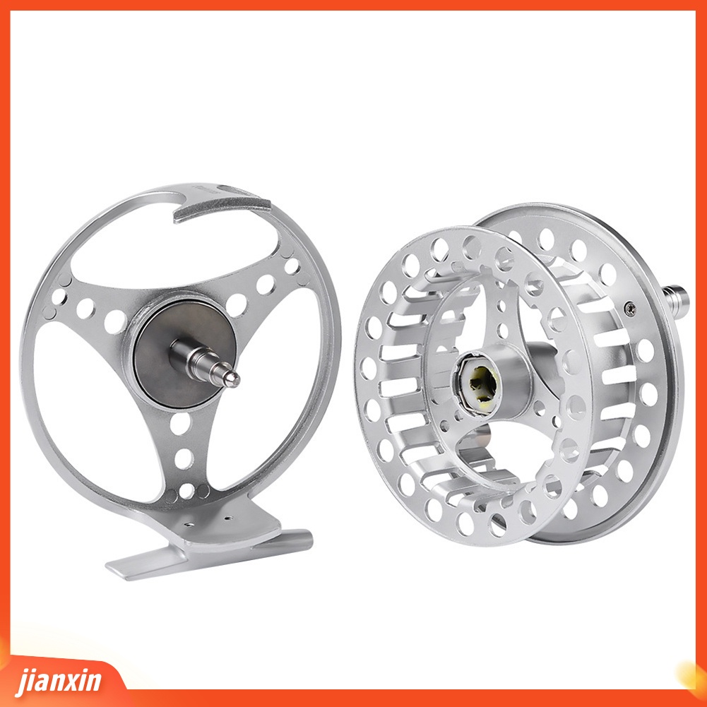 (In Stock) 3 /4 5/6 7/8 Bahan Aluminium Alloy 2 +1BB Bearing Fly Fishing Reel Tangan Berputar Roda