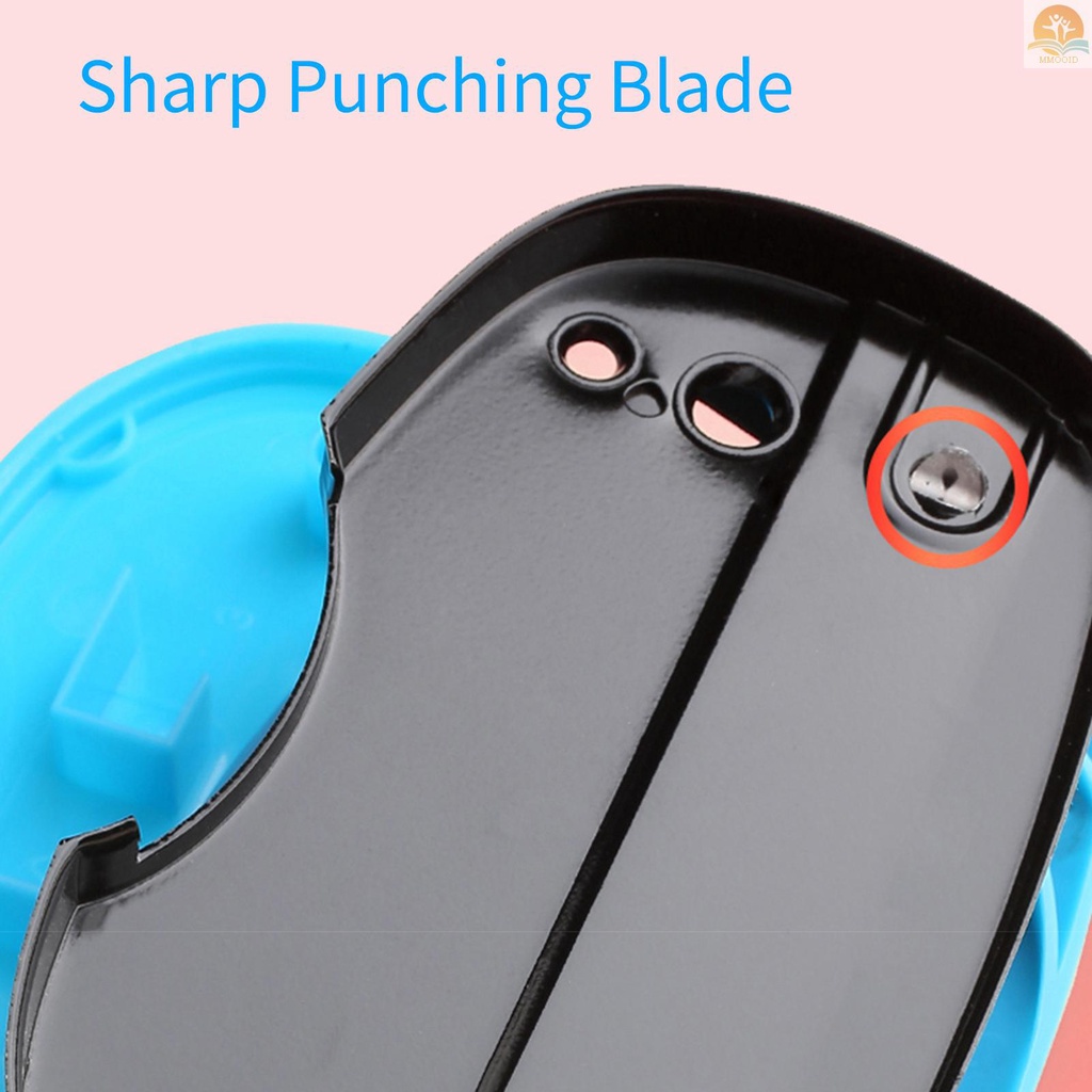 In Stock KW-triO Portable 2hole Punch Handheld Metal Hole Puncher 10lembar Kapasitas 6mm Aperture Paper Punch Untuk A4 A5 A6 B5 B6 Notebook Scrapbook Diary Planner