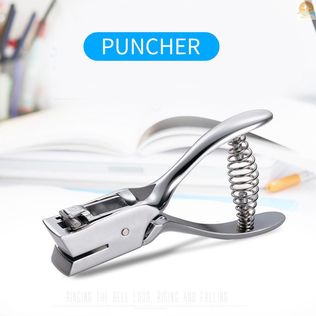 In Stock KW-triO Metal Single Hole Puncher 1-Hole Paper Punch Kapasitas 8lembar Untuk ID Card PVC Slot Foto Dan Paper Chipboard Dokumen Proyek Seni Kantor Sekolah Perlengkapan Rumah