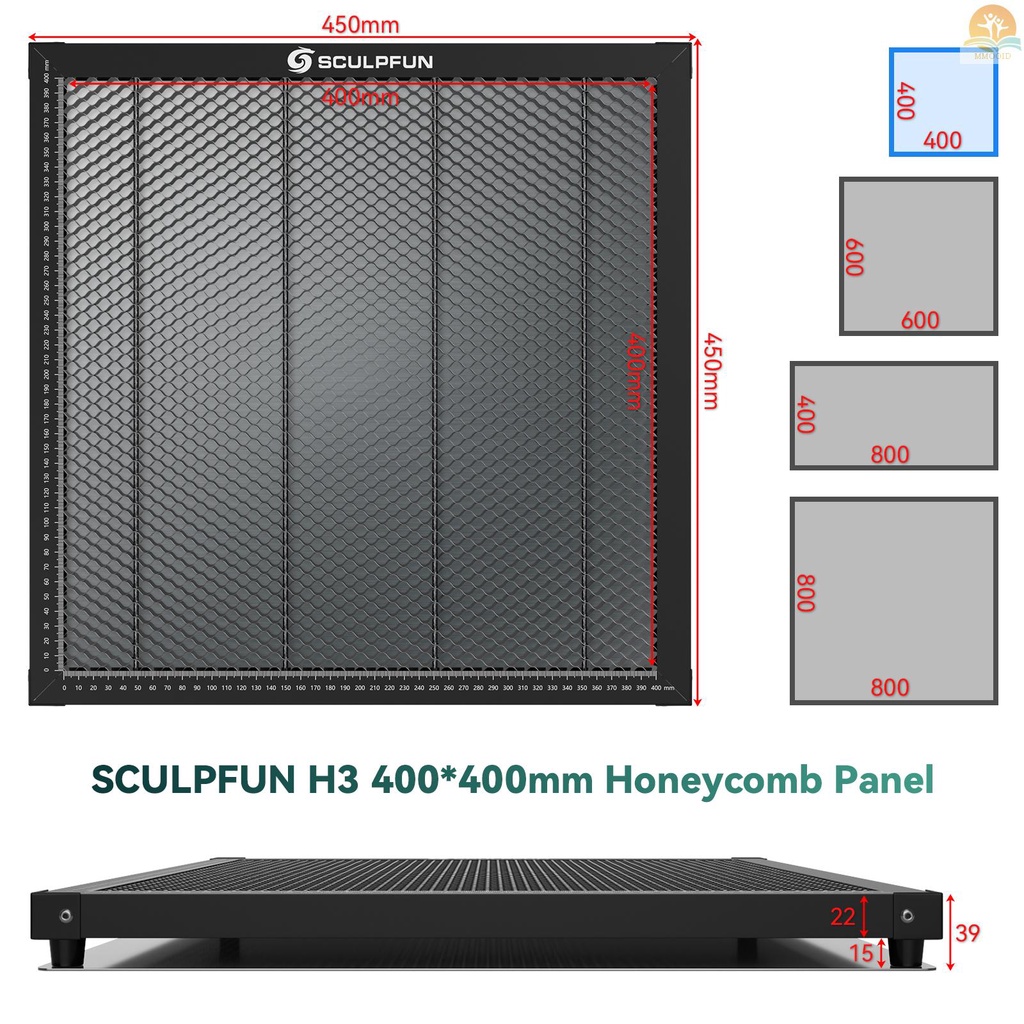 In Stock SCULPFUN H3 400x400mm Laser Cutting Honeycomb Panel Meja Kerja Cocok Untuk Dioda CO2 Laser Grafir Mesin Klem Logam Profesional Mudah Di Observasi Perlindungan Desktop f