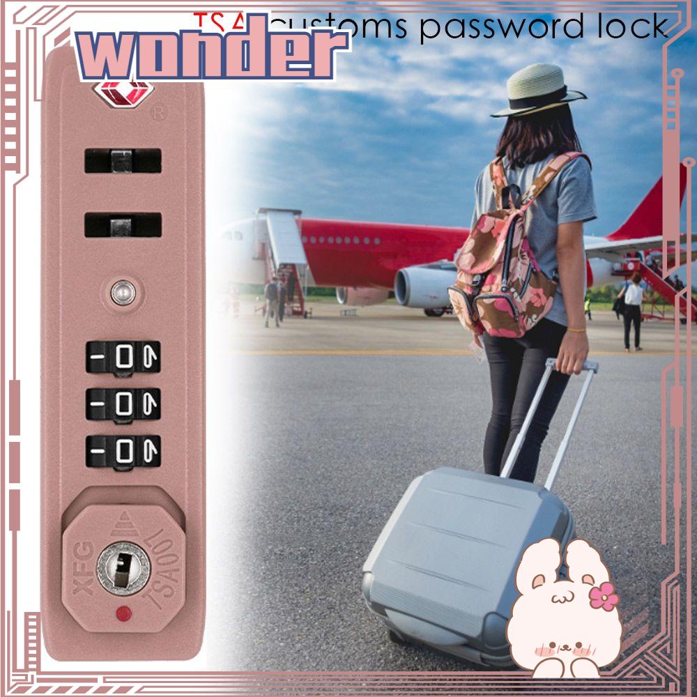 WONDER Tsa Customs Lock Gembok Anti Maling Proteksi Tahan Cuaca Security Safely Code Lock