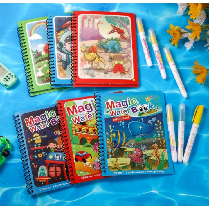 

Magic Water Book Plus Pen Buku Mewarnai